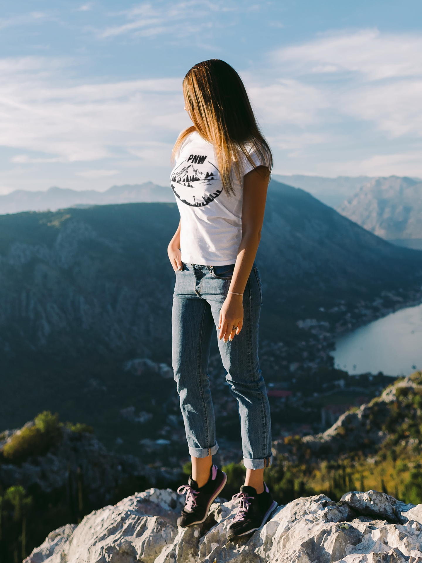 PNW White Unisex t-shirt