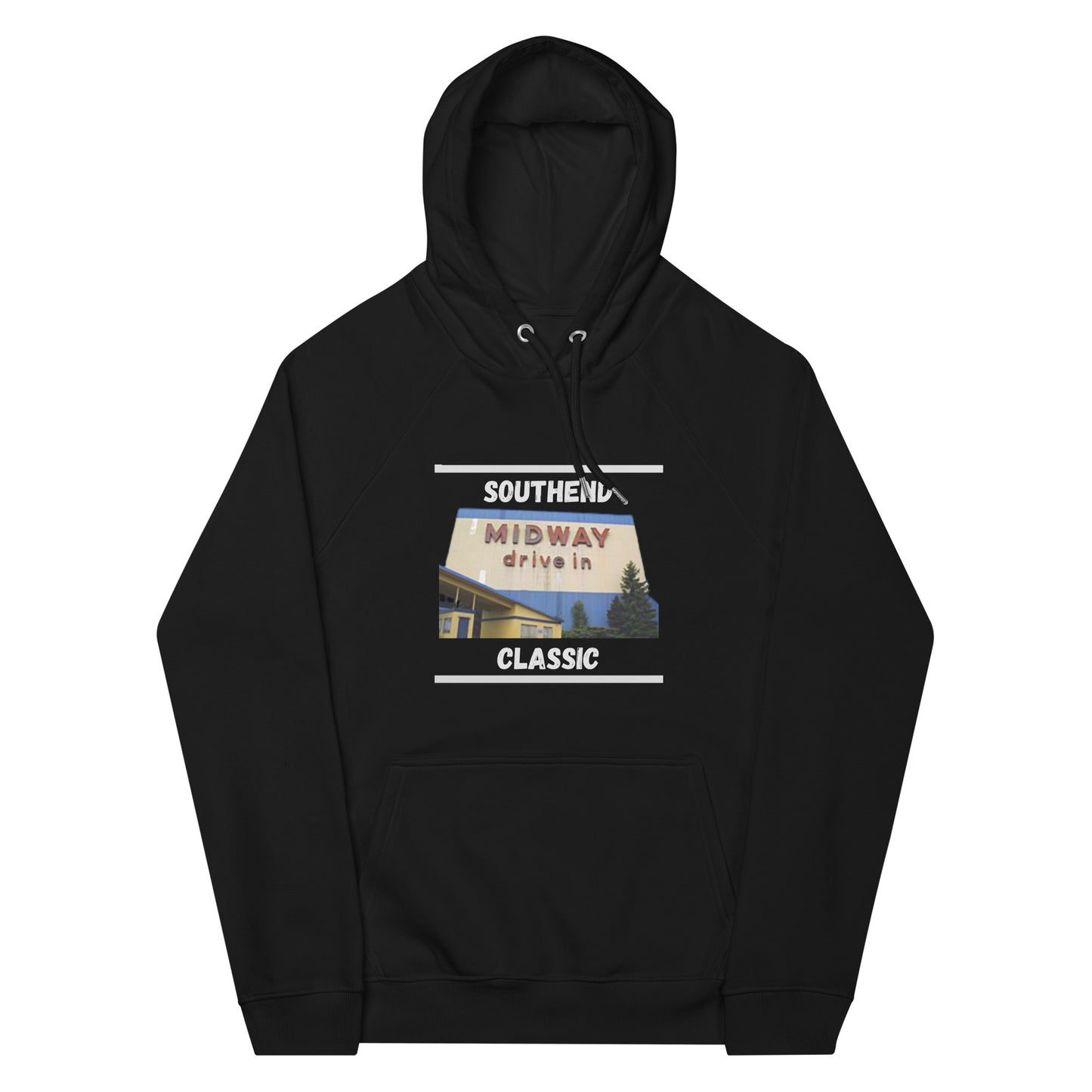 Drive-in Unisex eco raglan hoodie