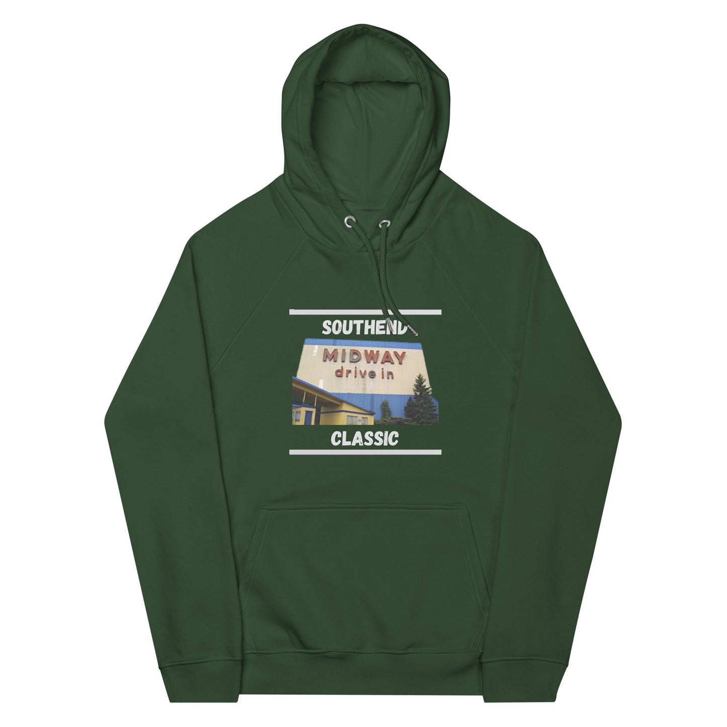 Drive-in Unisex eco raglan hoodie
