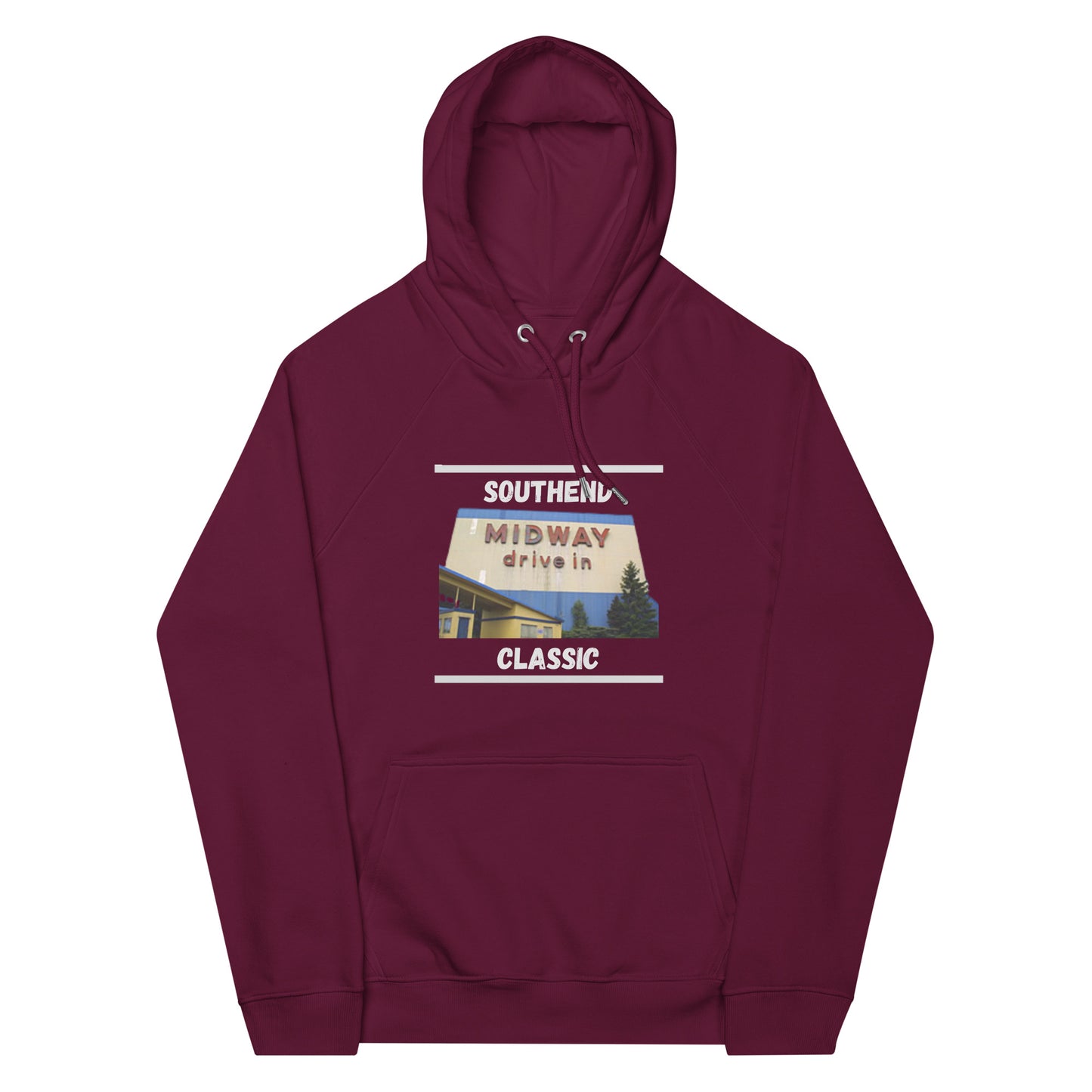 Drive-in Unisex eco raglan hoodie
