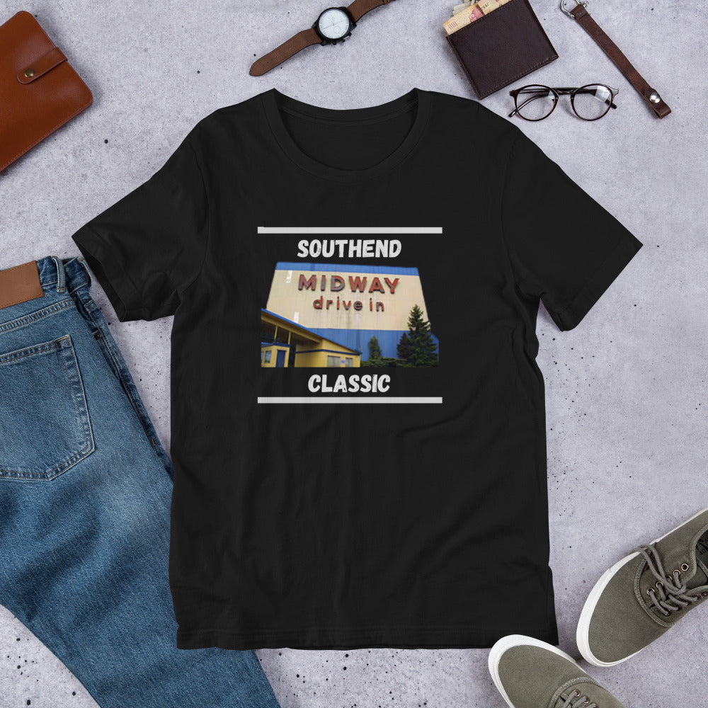 Southend white writing Unisex t-shirt