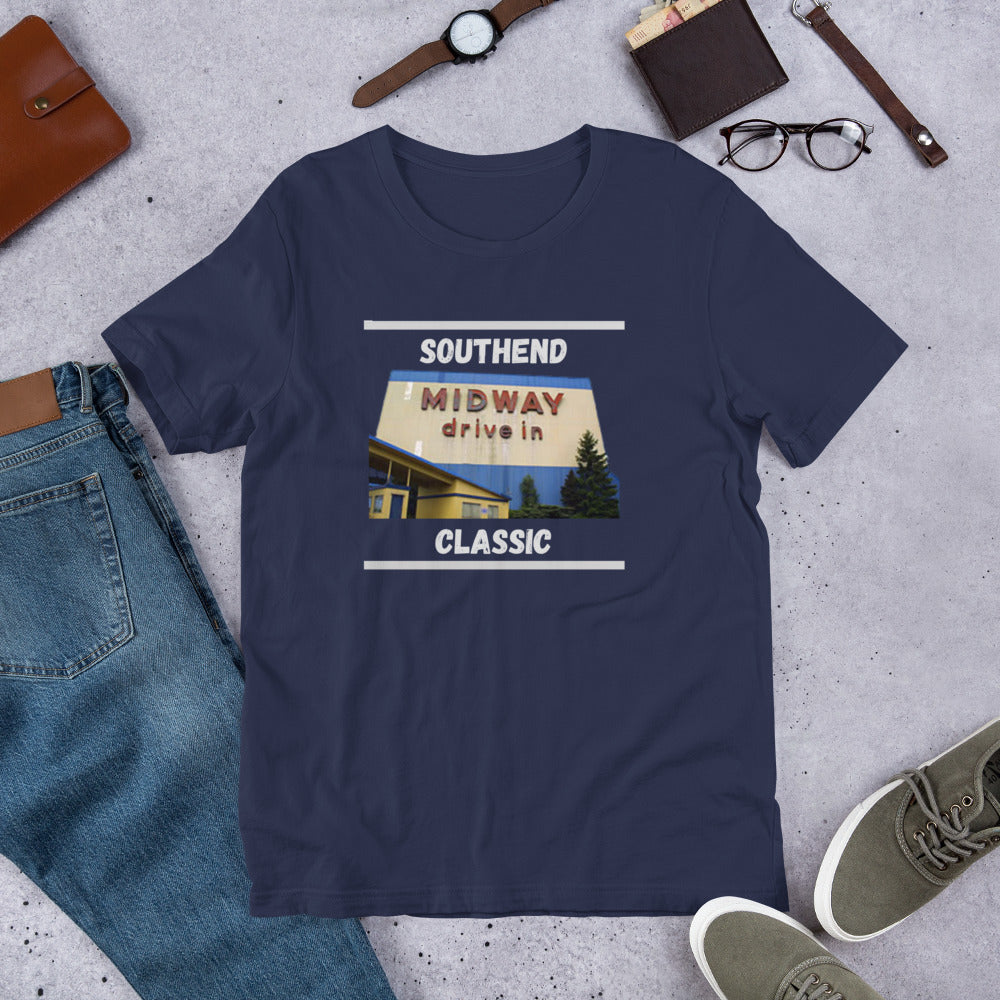 Southend white writing Unisex t-shirt